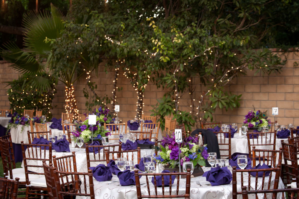 Table and Chair Rentals Newhall with Twinkle Lights
