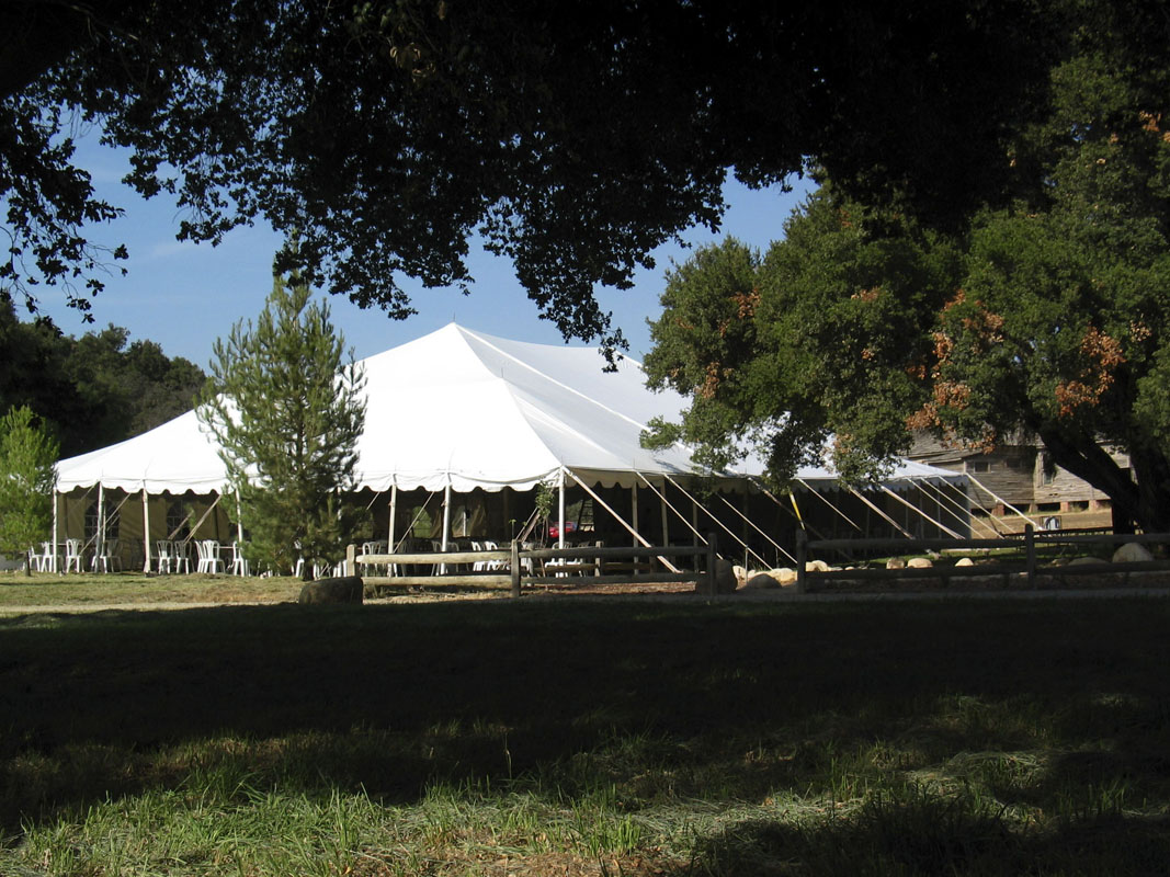 Tent Rentals Santa Clarita Fund Raiser In Country Setting