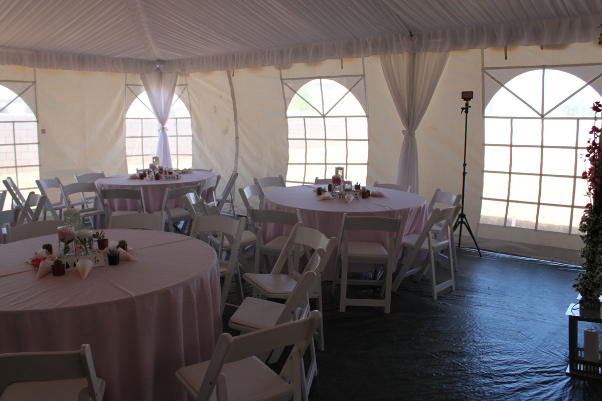 Wedding Tent Rentals Agua Dulce with Tent Liner