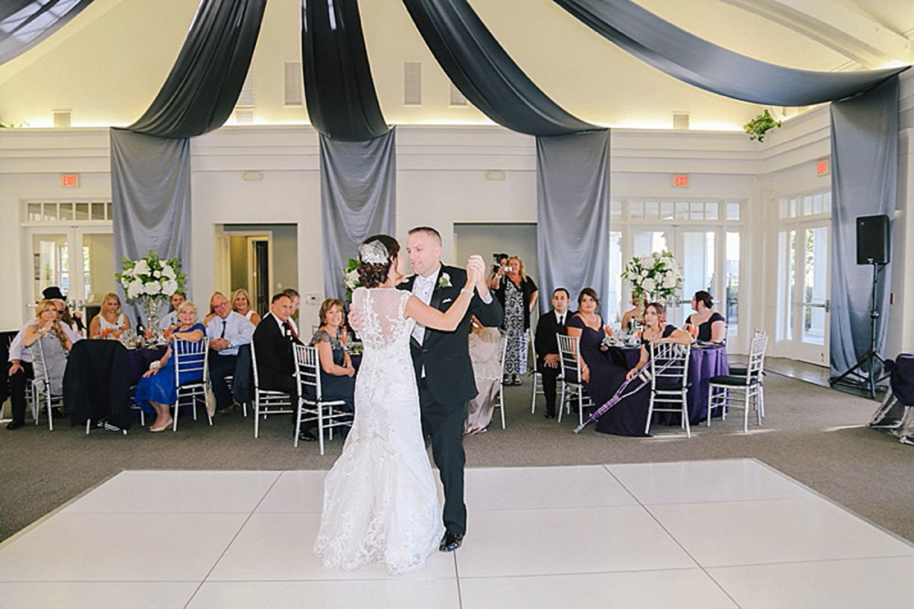 White Dance Floor Rental Valencia Bridgeport Cluhouse Wedding