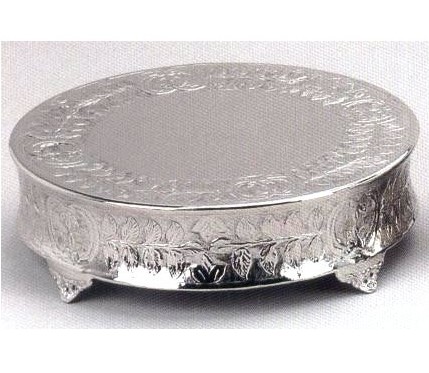 Cake Stand - Round Silver