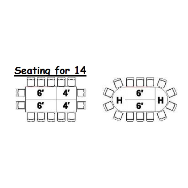seating for 14