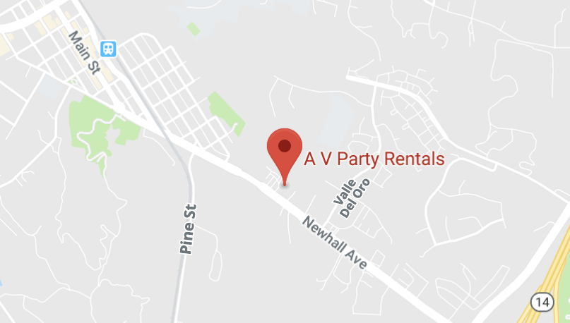 A V Party Rentals Map
