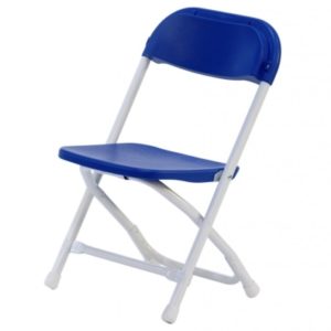 Childs Chair - Blue Plastic Folding