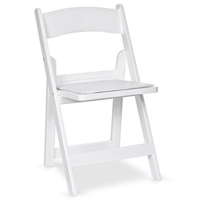 Chair Padded Folding White, White Wooden Padded Folding Chairs